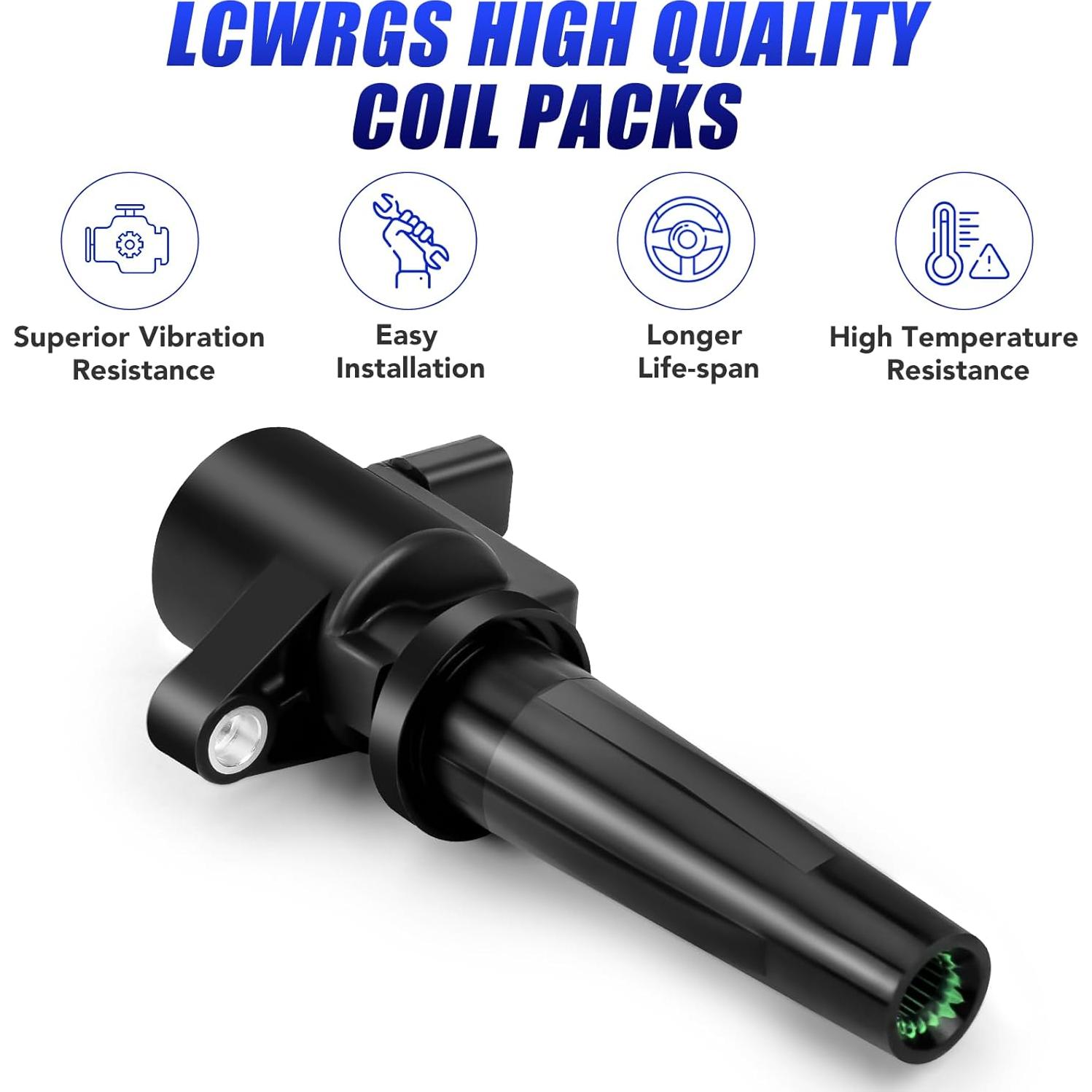 Juego de 4 Bobinas de Encendido LCWRGS para Ford y Mazda