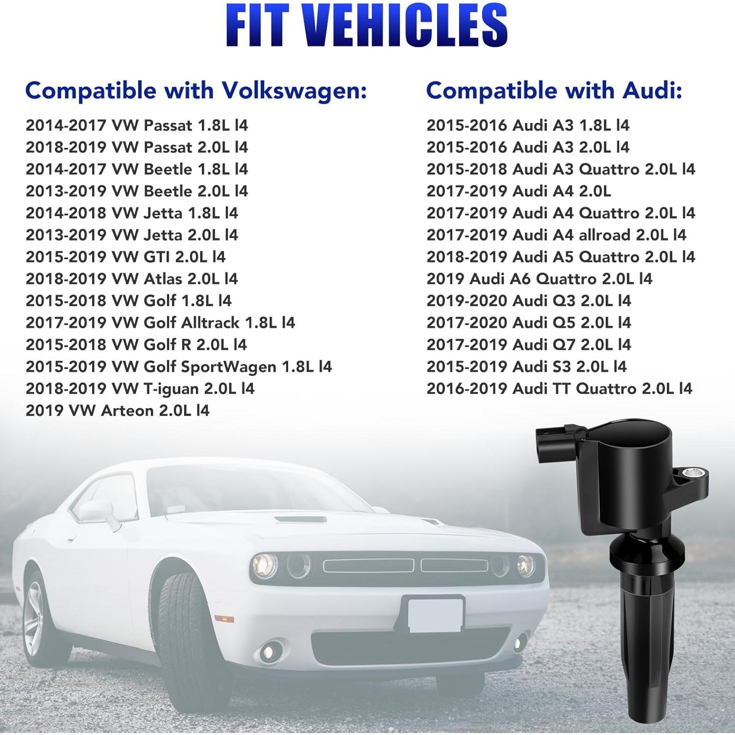 Juego de 4 Bobinas de Encendido LCWRGS para Ford y Mazda