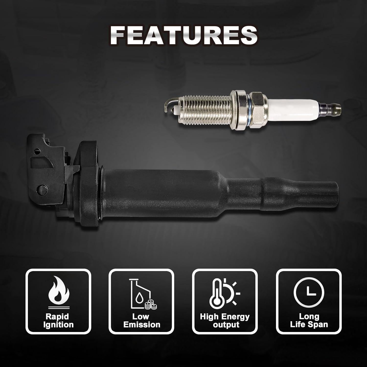 Juego de 6 Bobinas de Encendido TEMSONE para BMW 3.0L