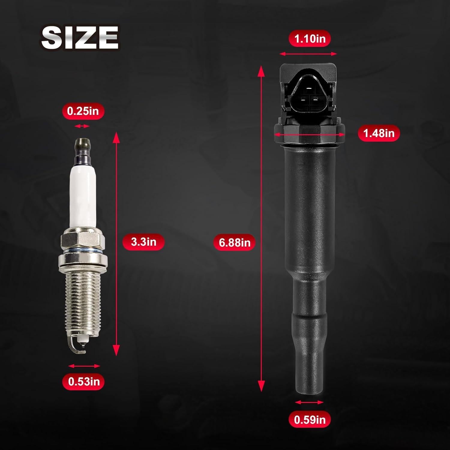 Juego de 6 Bobinas de Encendido TEMSONE para BMW 3.0L