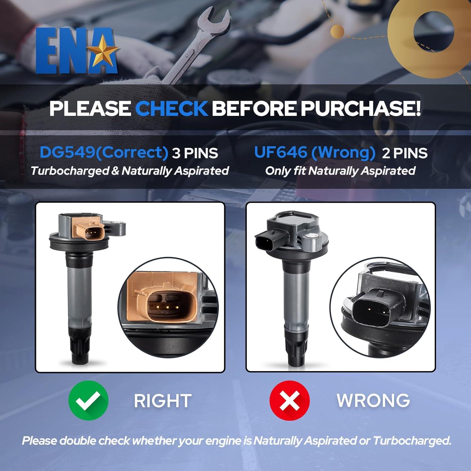 Juego de 6 Bobinas de Encendido y Bujías Iridio ENA 3.5L Ford