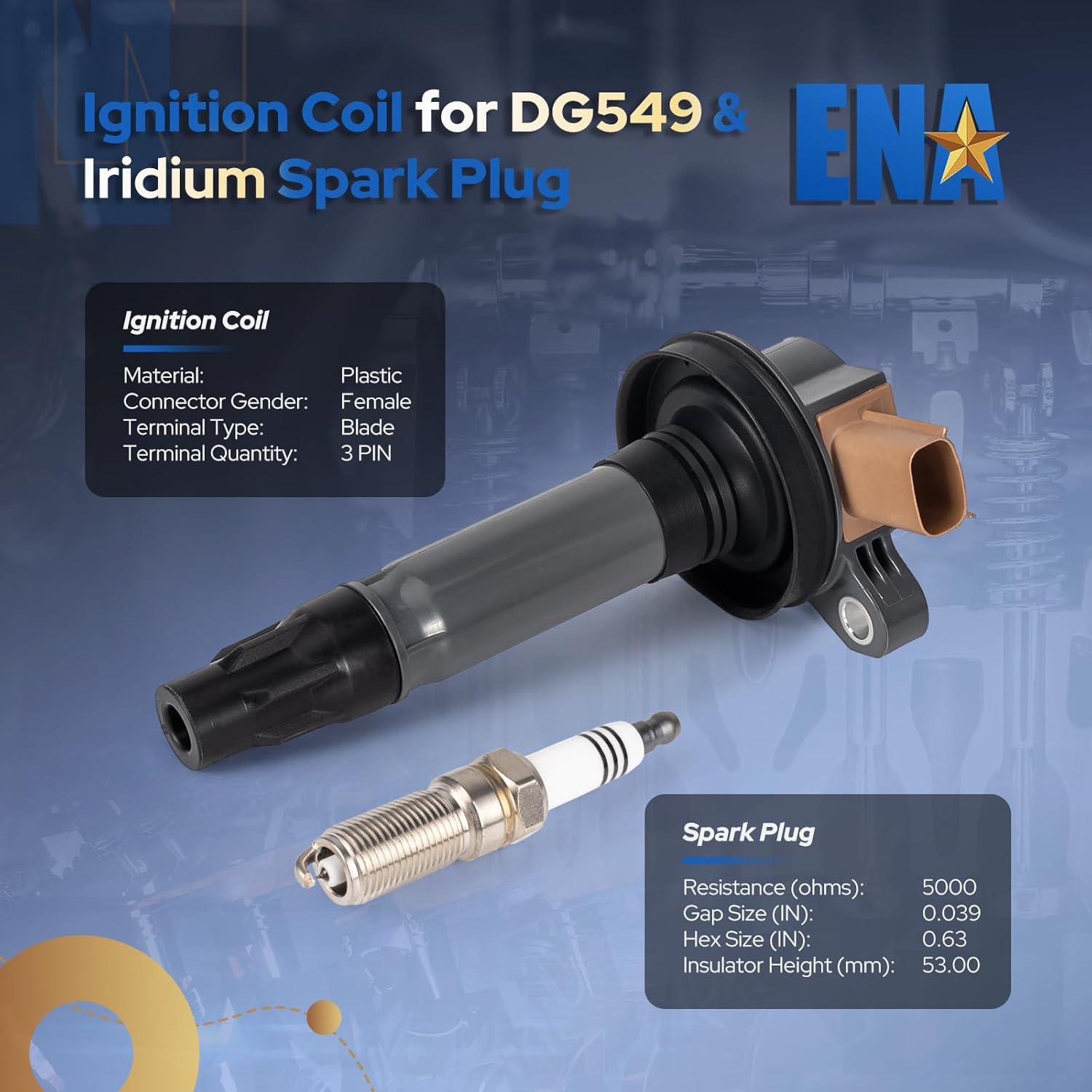 Juego de 6 Bobinas de Encendido y Bujías Iridio ENA 3.5L Ford