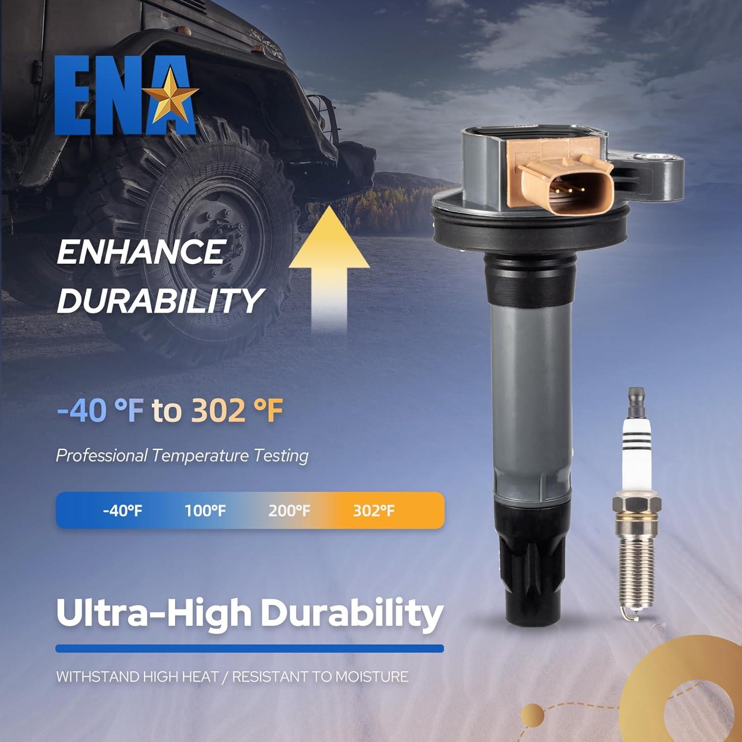 Juego de 6 Bobinas de Encendido y Bujías Iridio ENA 3.5L Ford