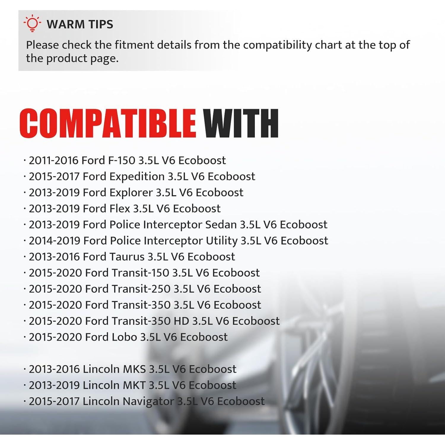 Juego de 6 Bobinas de Encendido NPAUTO UF-646 para Ford 3.5L V6