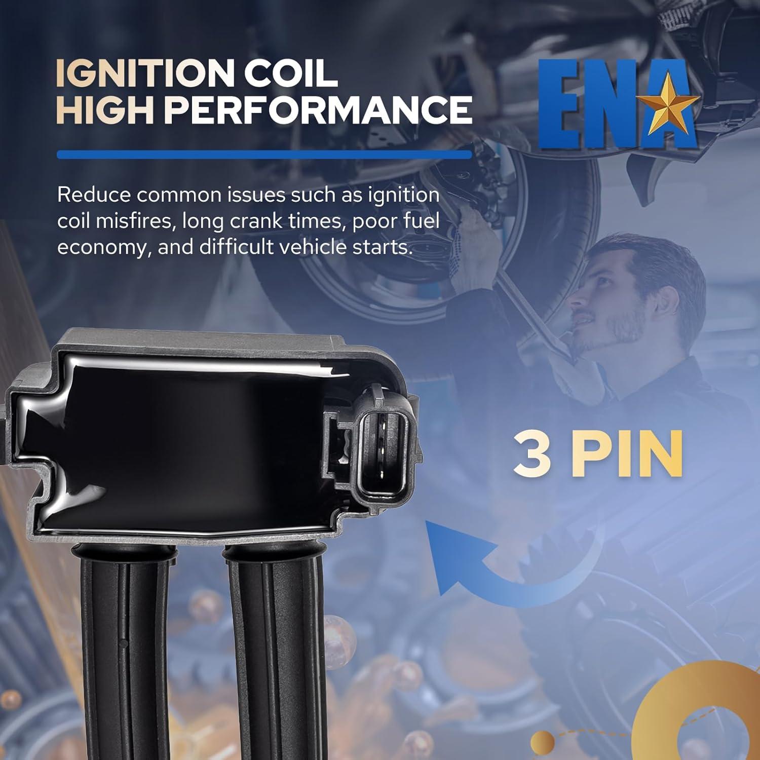 Juego de 8 Bobinas de Encendido ENA para Dodge Ram 5.7 V8