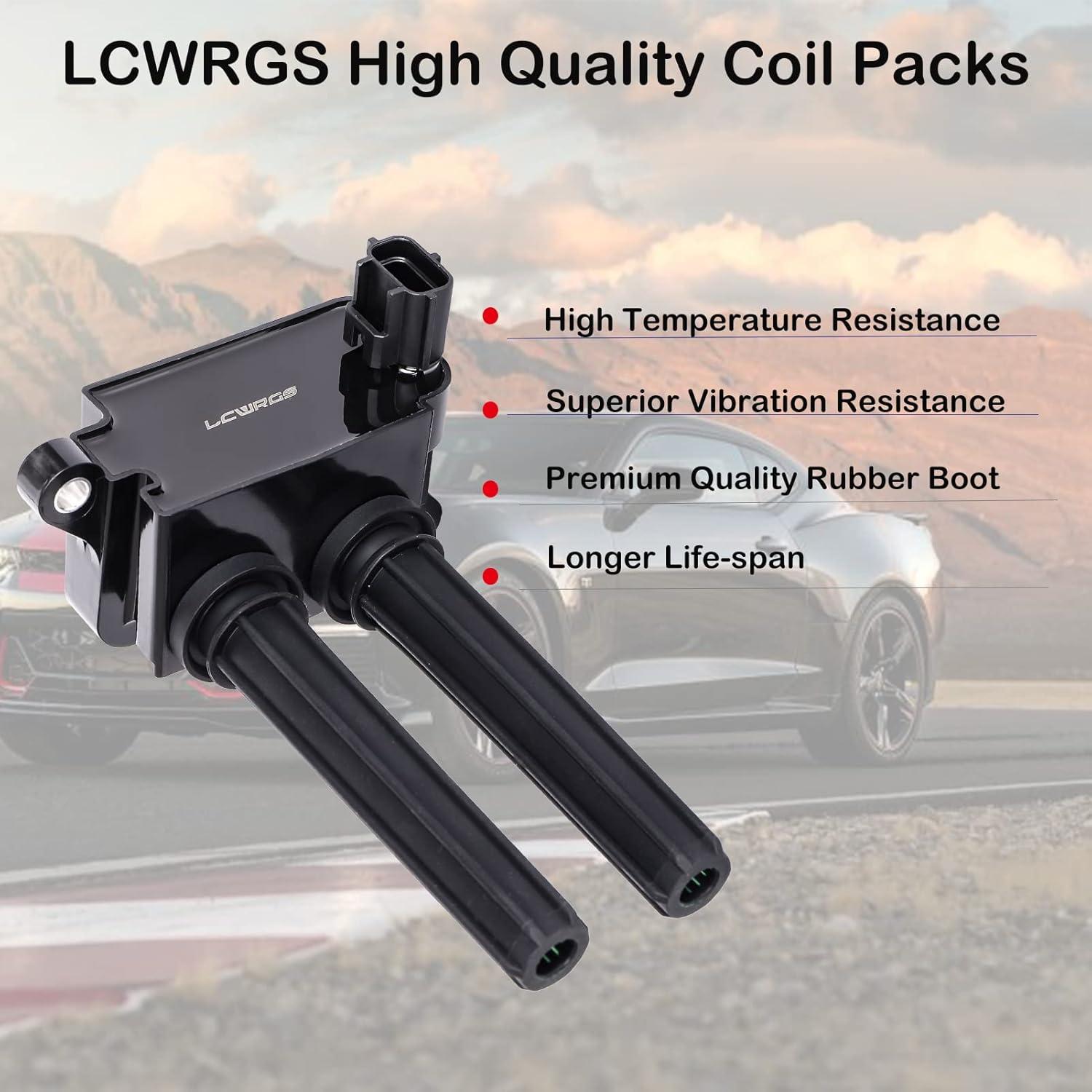 Bobinas de Encendido LCWRGS para 5.7 V8 HEMI Dodge Ram 1500 2500 3500