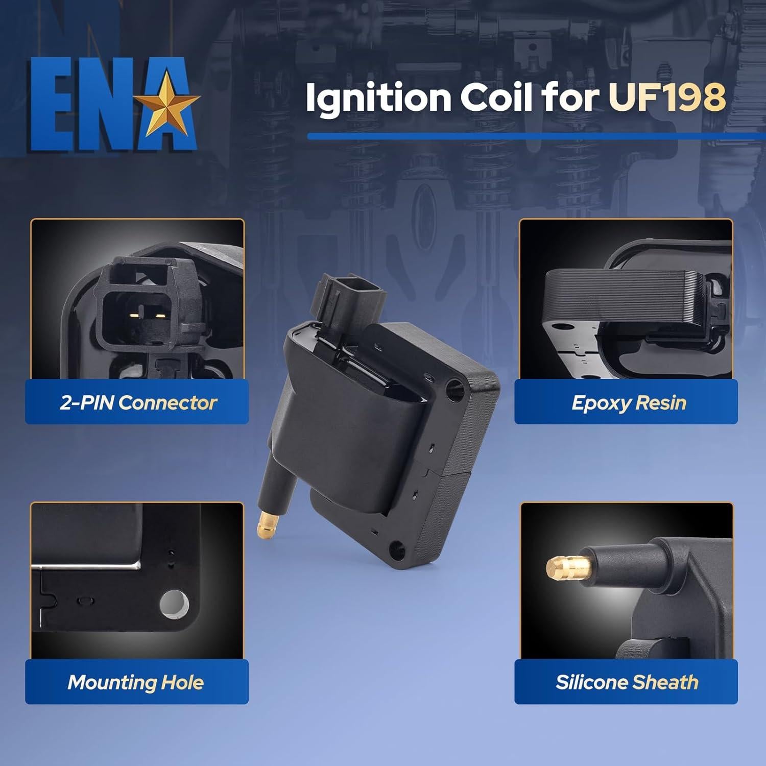 Pack de Bobinas de Encendido ENA C1176 para Dodge Jeep Ram