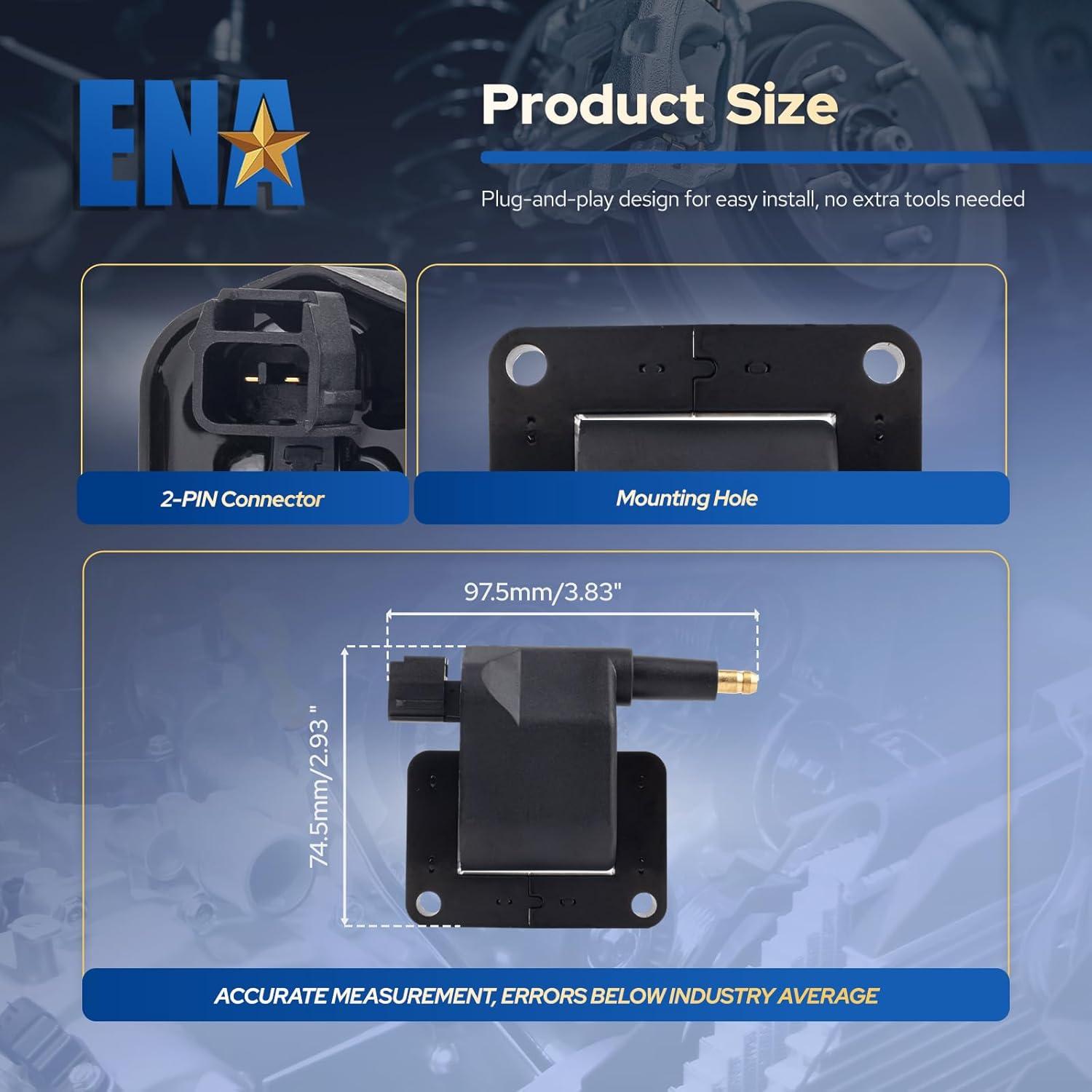 Pack de Bobinas de Encendido ENA C1176 para Dodge Jeep Ram