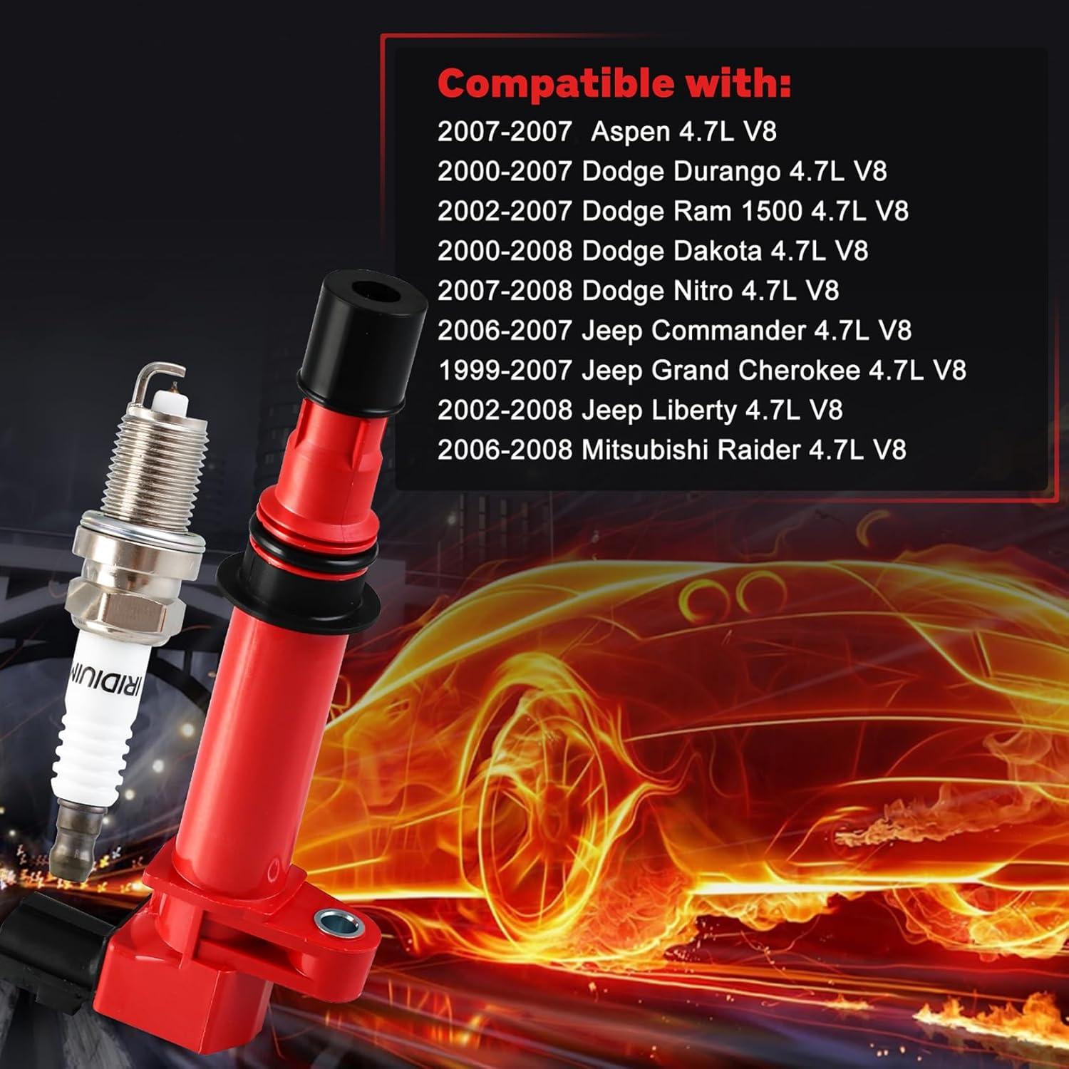 Paquete de 8 Bobinas de Encendido y Bujías Iridio Nextirrer UF270