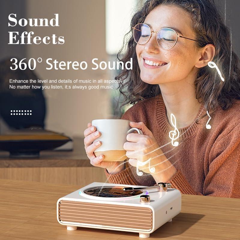 Altavoz Bluetooth Retro Strackvial HDZ730 Verde con Luces