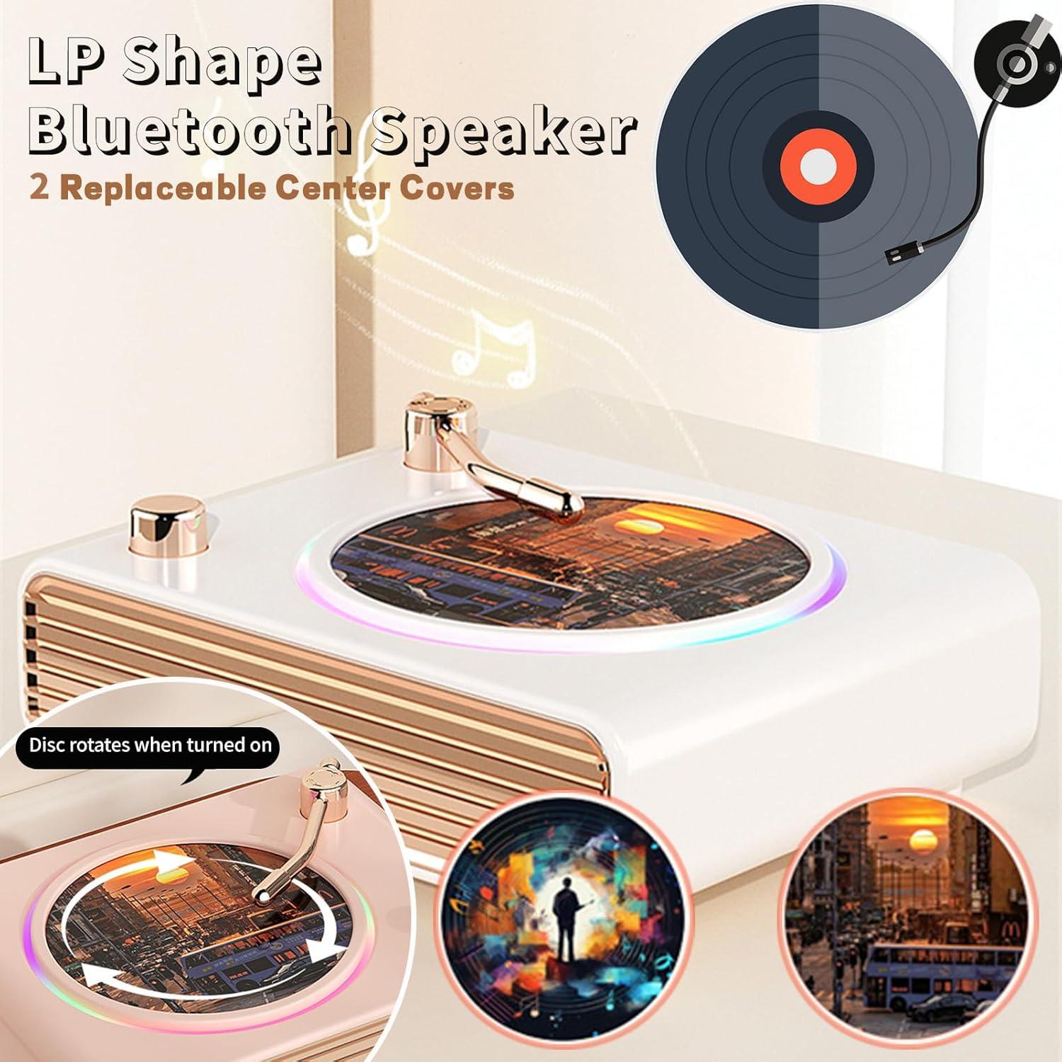 Altavoz Bluetooth Retro Strackvial HDZ730 Verde con Luces