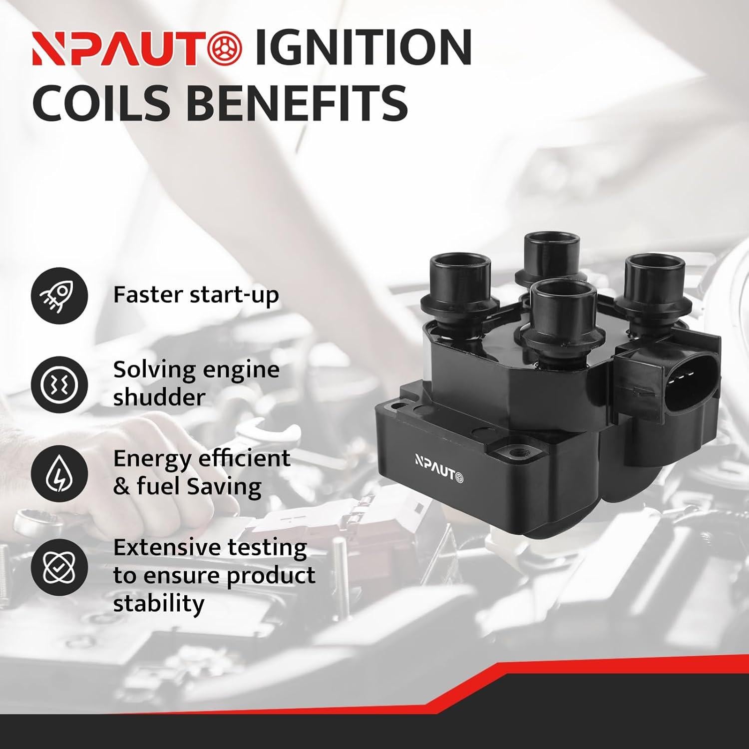 Bobinas de Encendido NPAUTO FD-487 para Ford V8 4.6L 5.0L