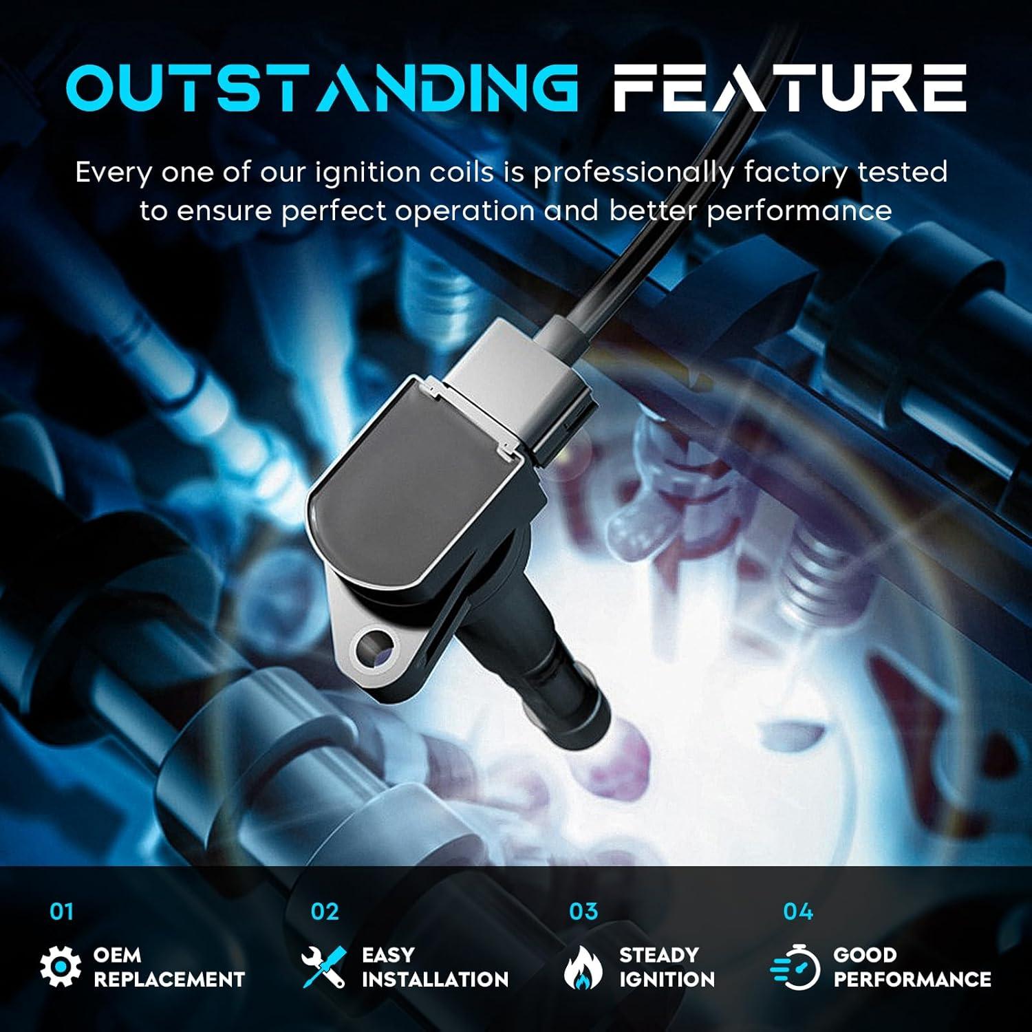 Juego de 2 Bobinas de Encendido Lacarier para Ford y Mazda