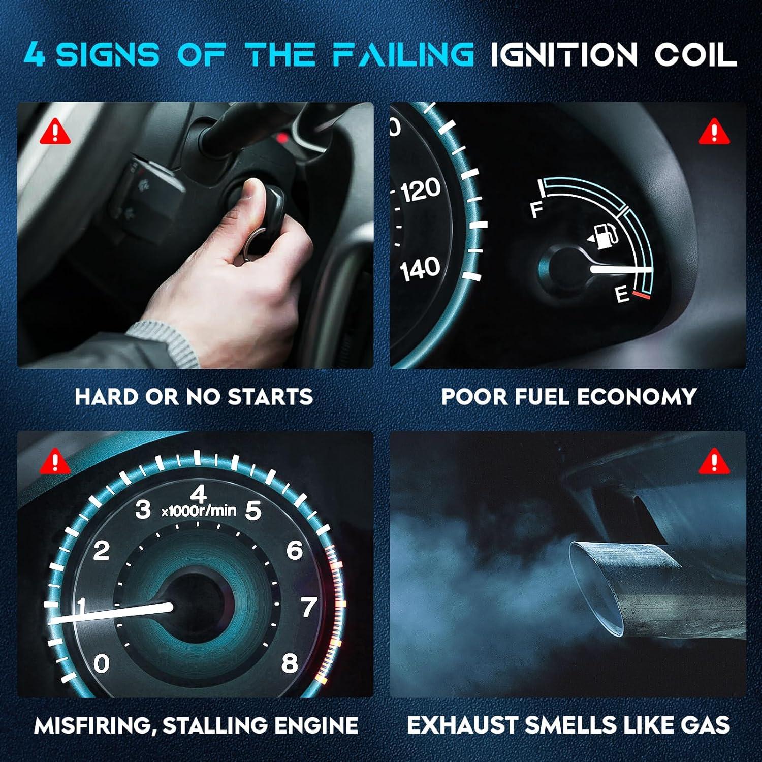 Juego de 2 Bobinas de Encendido Lacarier para Ford y Mazda