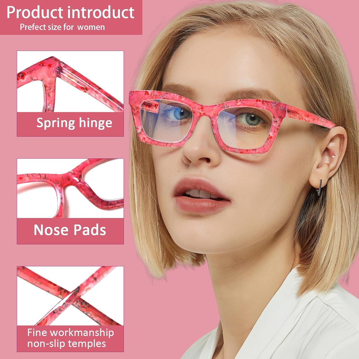 Paquete de 6 Gafas de Lectura ZOECENT con Bloqueo Luz Azul