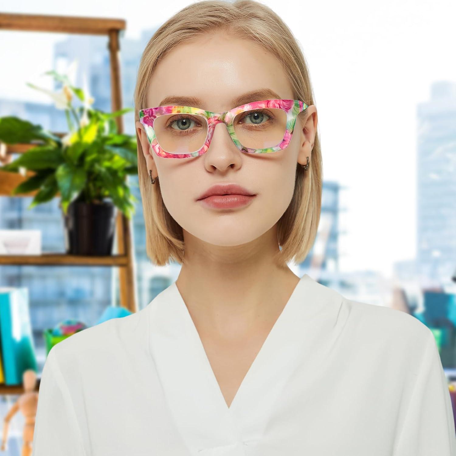 Paquete de 6 Gafas de Lectura ZOECENT con Bloqueo Luz Azul