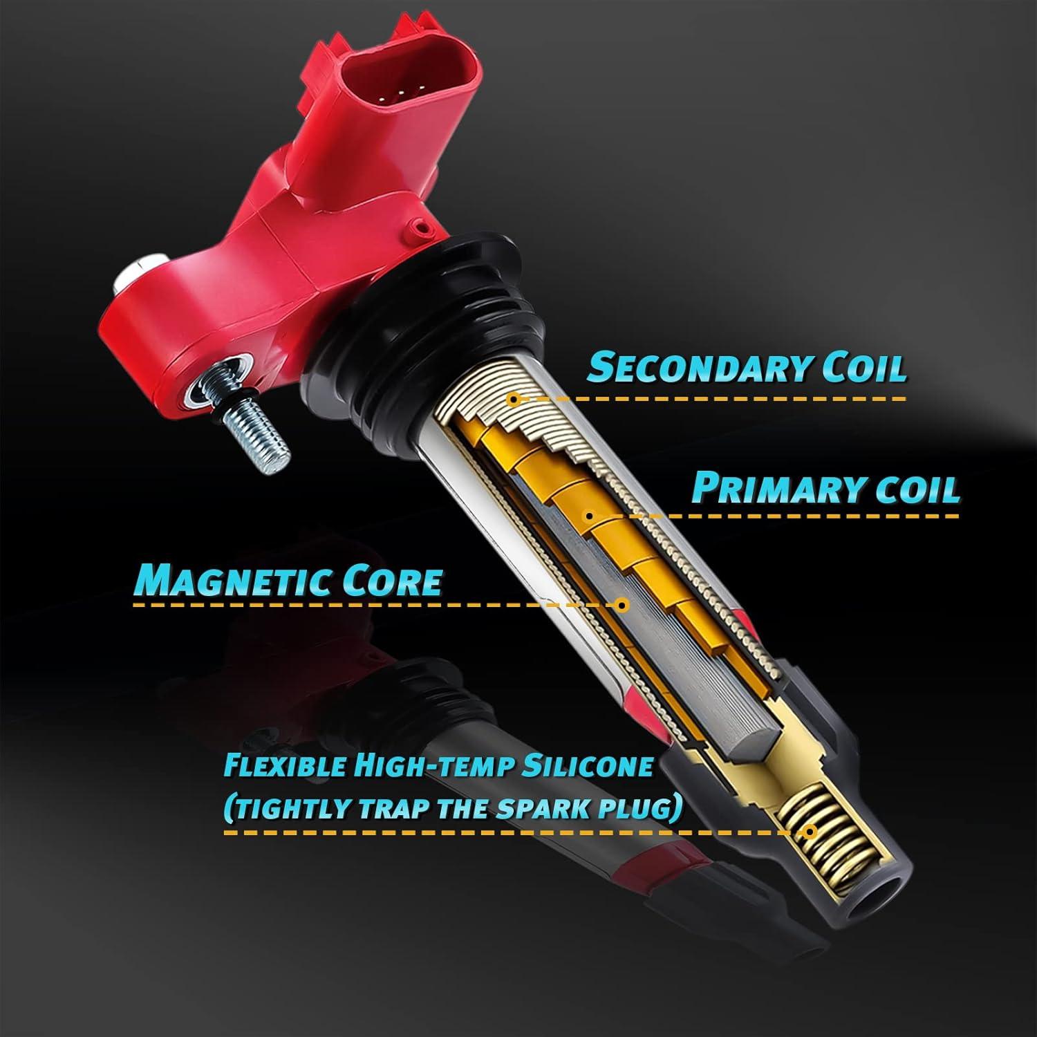 Juego de Bobinas de Encendido Pilida UF569 + Bujías Iridio 41-109
