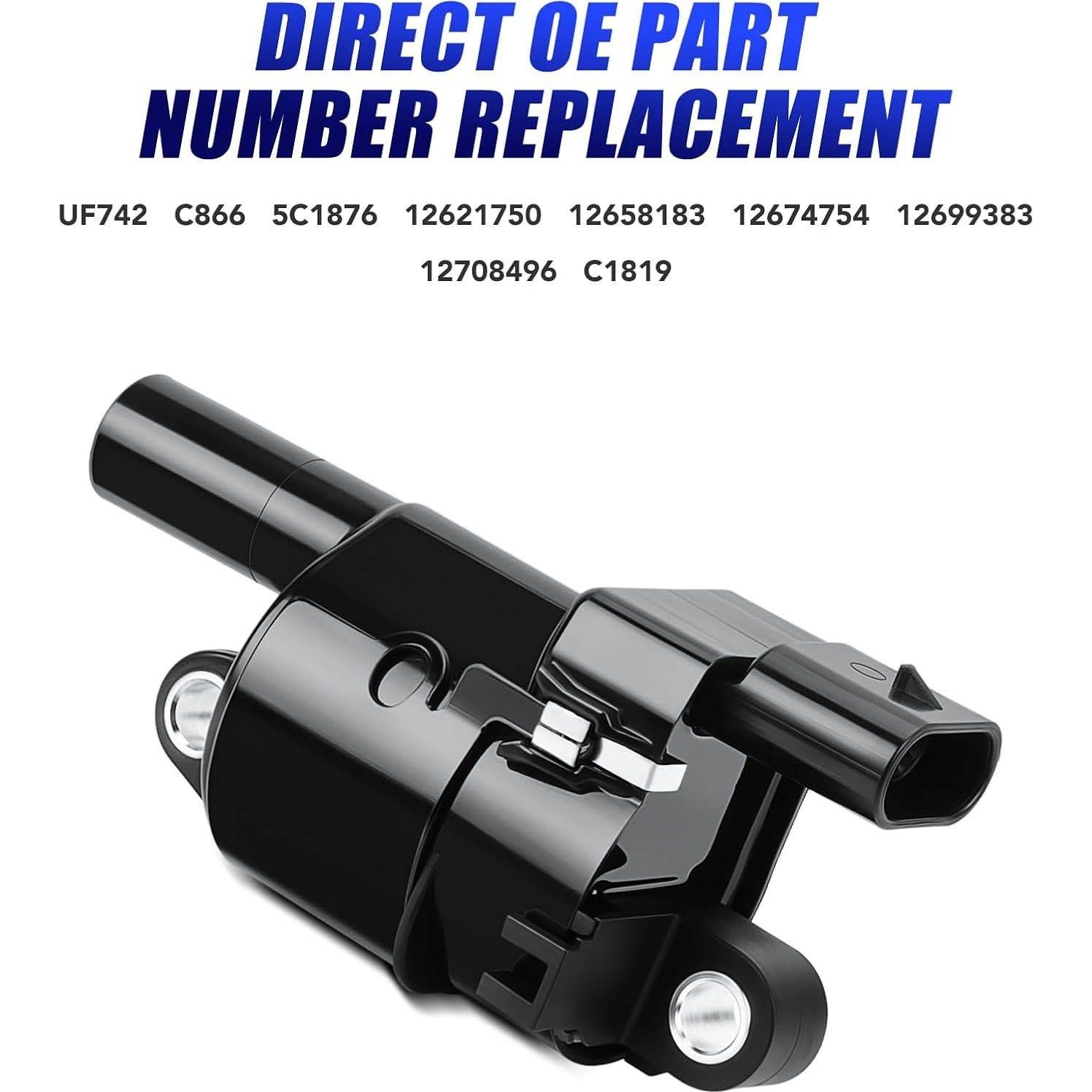 Juego de 8 Bobinas de Encendido y Bujías LCWRGS para Chevy 5.3L 6.2L