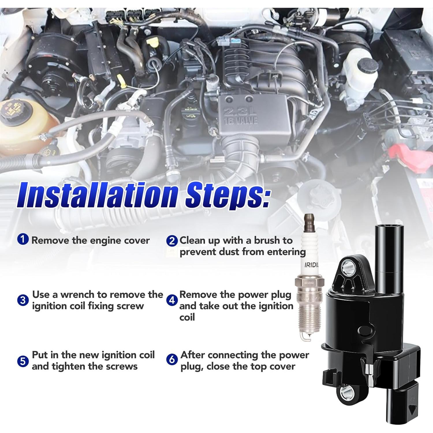 Juego de 8 Bobinas de Encendido y Bujías LCWRGS para Chevy 5.3L 6.2L