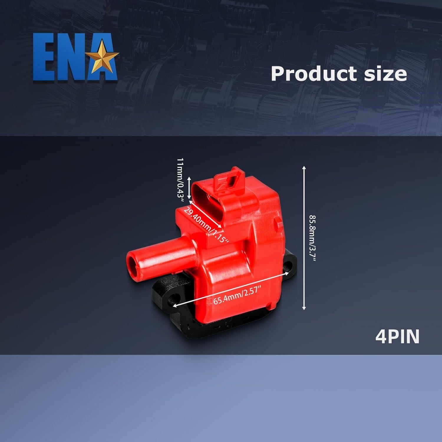 Bobinas de Encendido ENA Rojas para Chevrolet y GMC V8