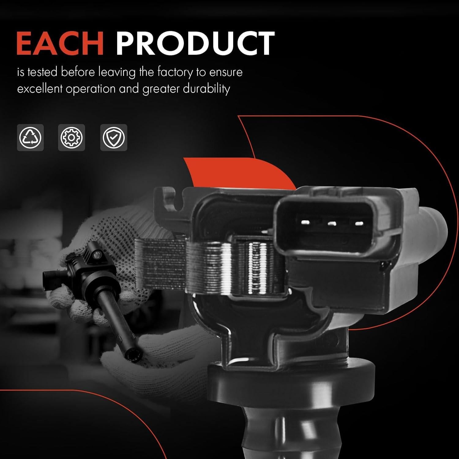 Bobinas de Encendido A-Premium para Chrysler Dodge Mitsubishi 2 Pcs