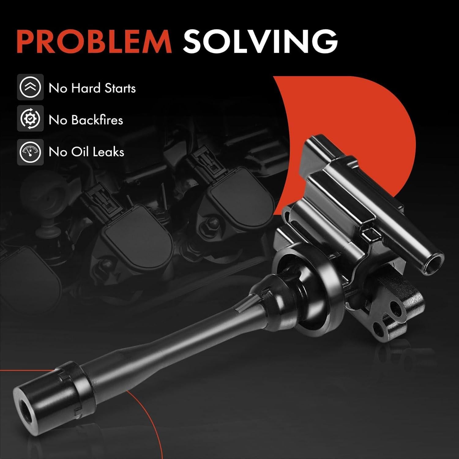 Bobinas de Encendido A-Premium para Chrysler Dodge Mitsubishi 2 Pcs