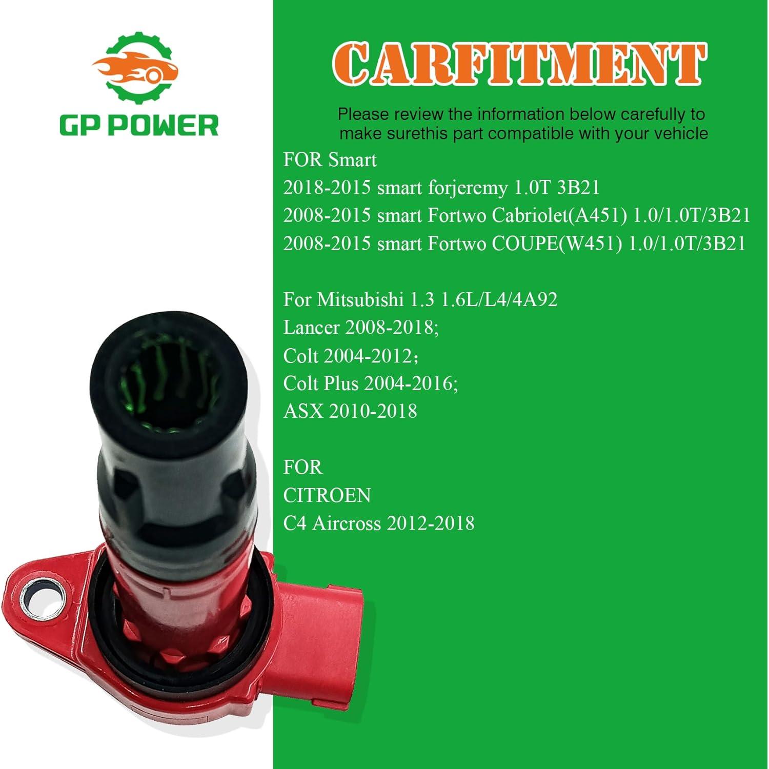 Juego de 3 Bobinas de Encendido GP POWER para Smart y Mitsubishi