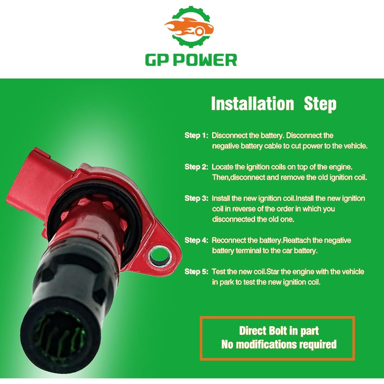 Juego de 3 Bobinas de Encendido GP POWER para Smart y Mitsubishi