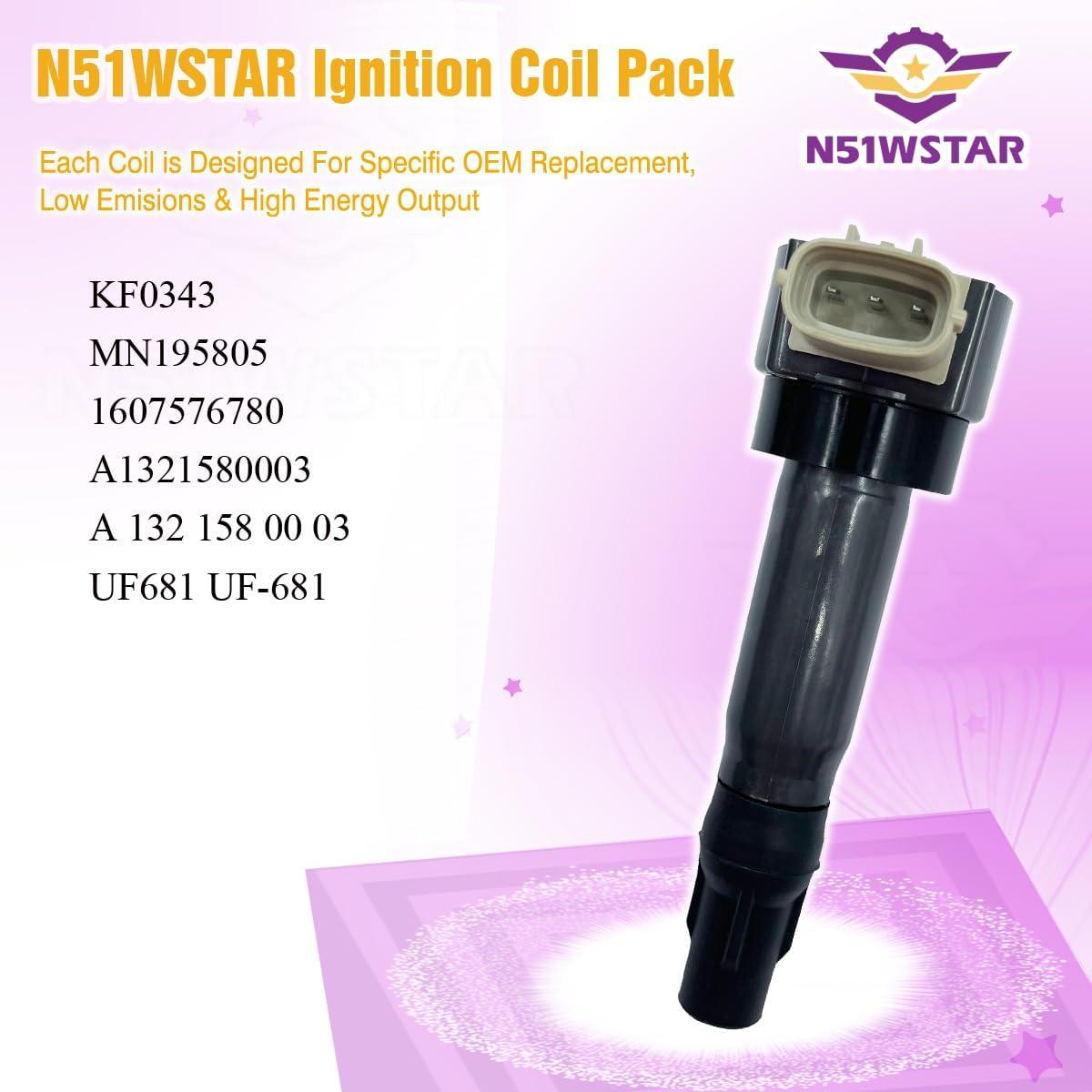 Juego de bobinas de encendido N51WSTAR para Smart y Mitsubishi