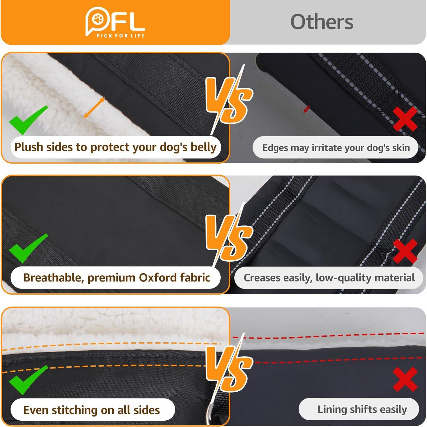 Arnés Elevador para Perros PICK FOR LIFE Grande Negro