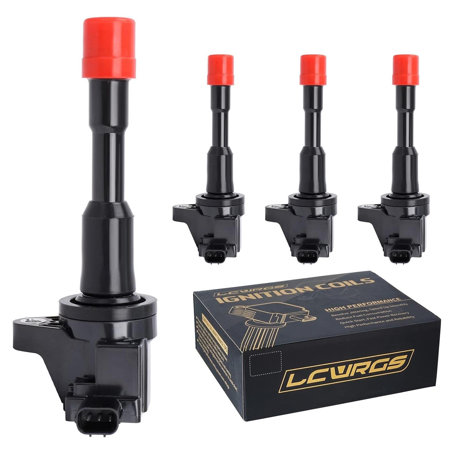 Juego de 4 Bobinas de Encendido LCWRGS para Honda Civic Híbrido 1.3L 2003-2011