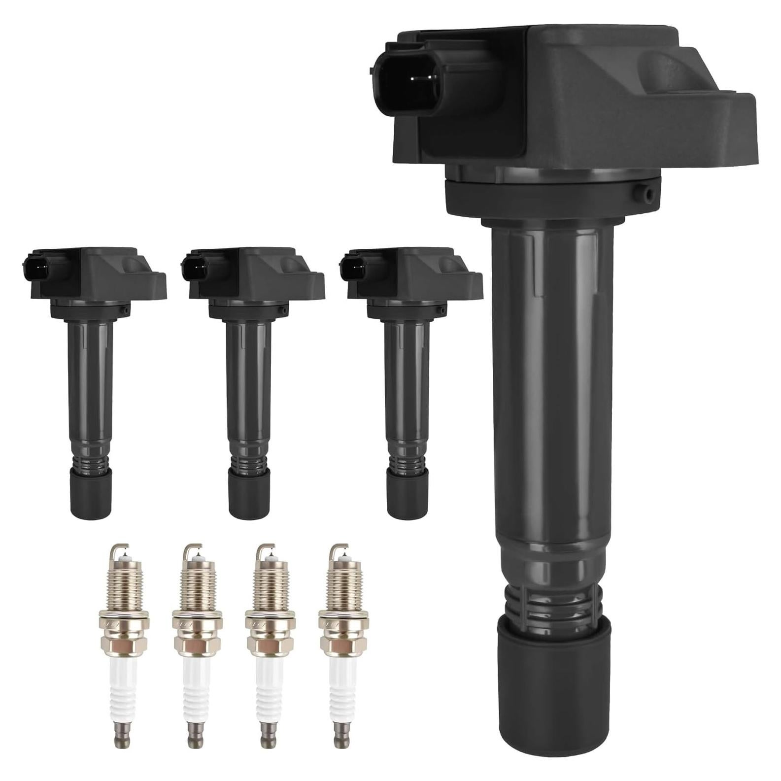 Juego de 4 Bobinas de Encendido y Bujías Iridio HYR UF582 para Honda Civic 1.8L