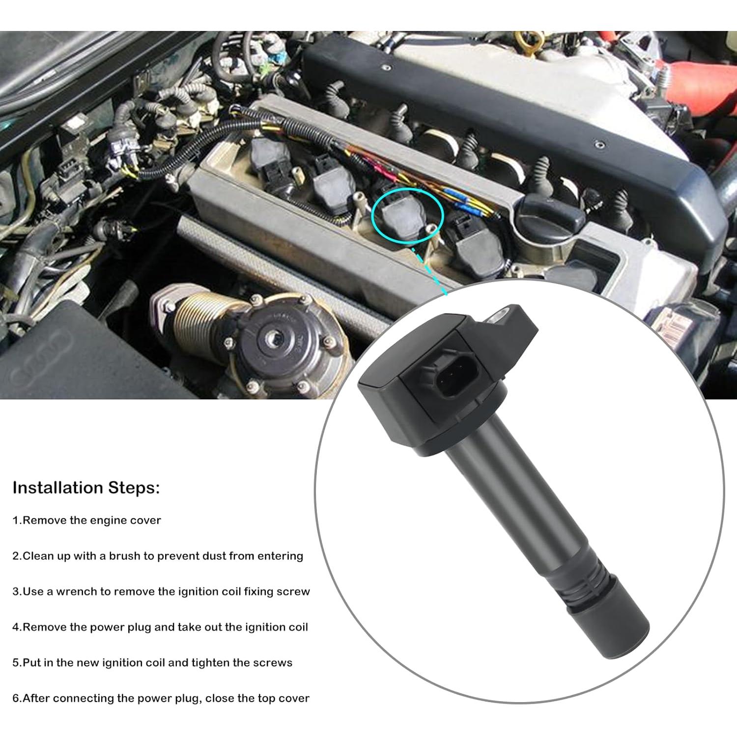 Juego de 4 Bobinas de Encendido LCWRGS para Honda Civic 1.8L 2006-2011