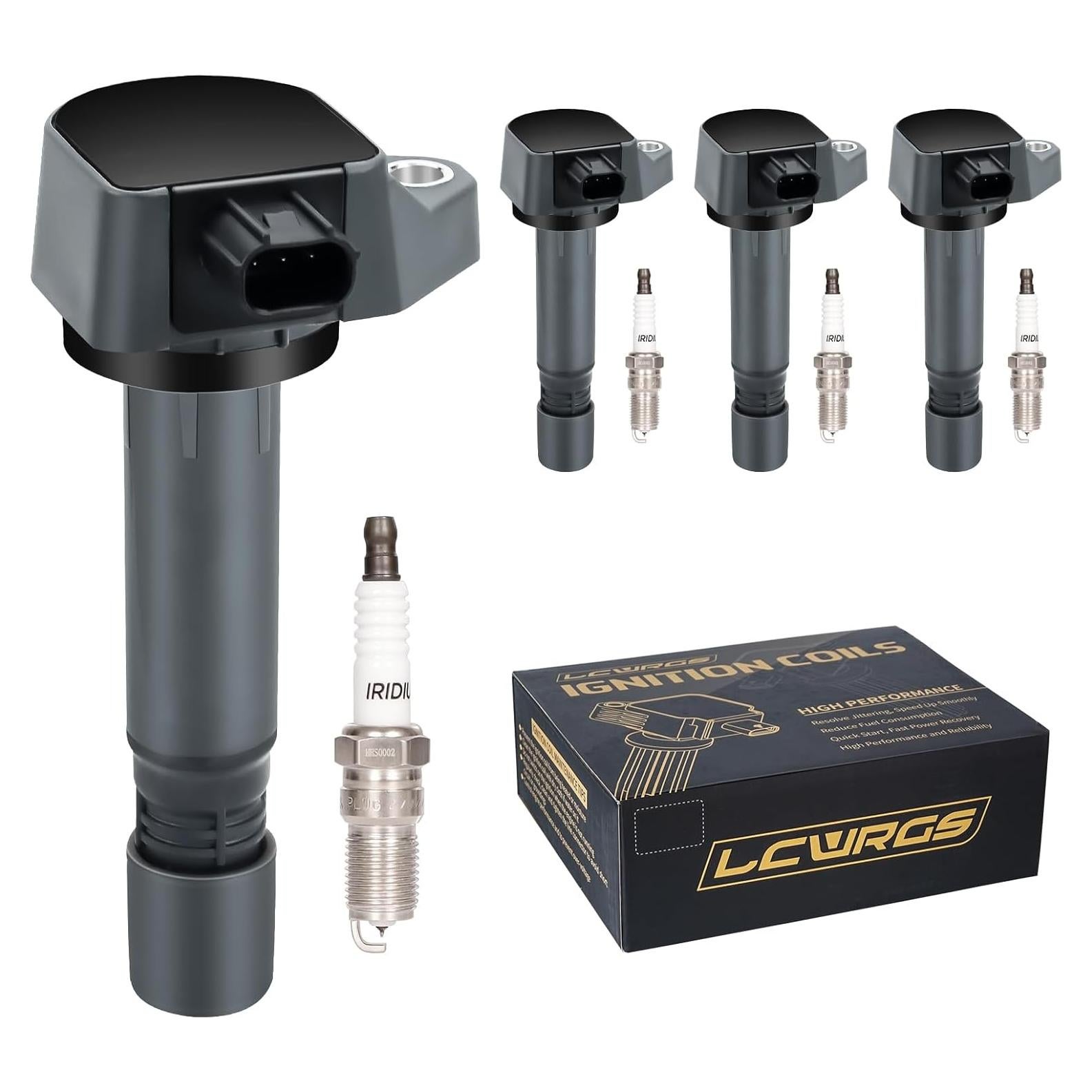 Juego de 4 Bobinas de Encendido y Bujías LCWRGS Honda Civic 1.8L