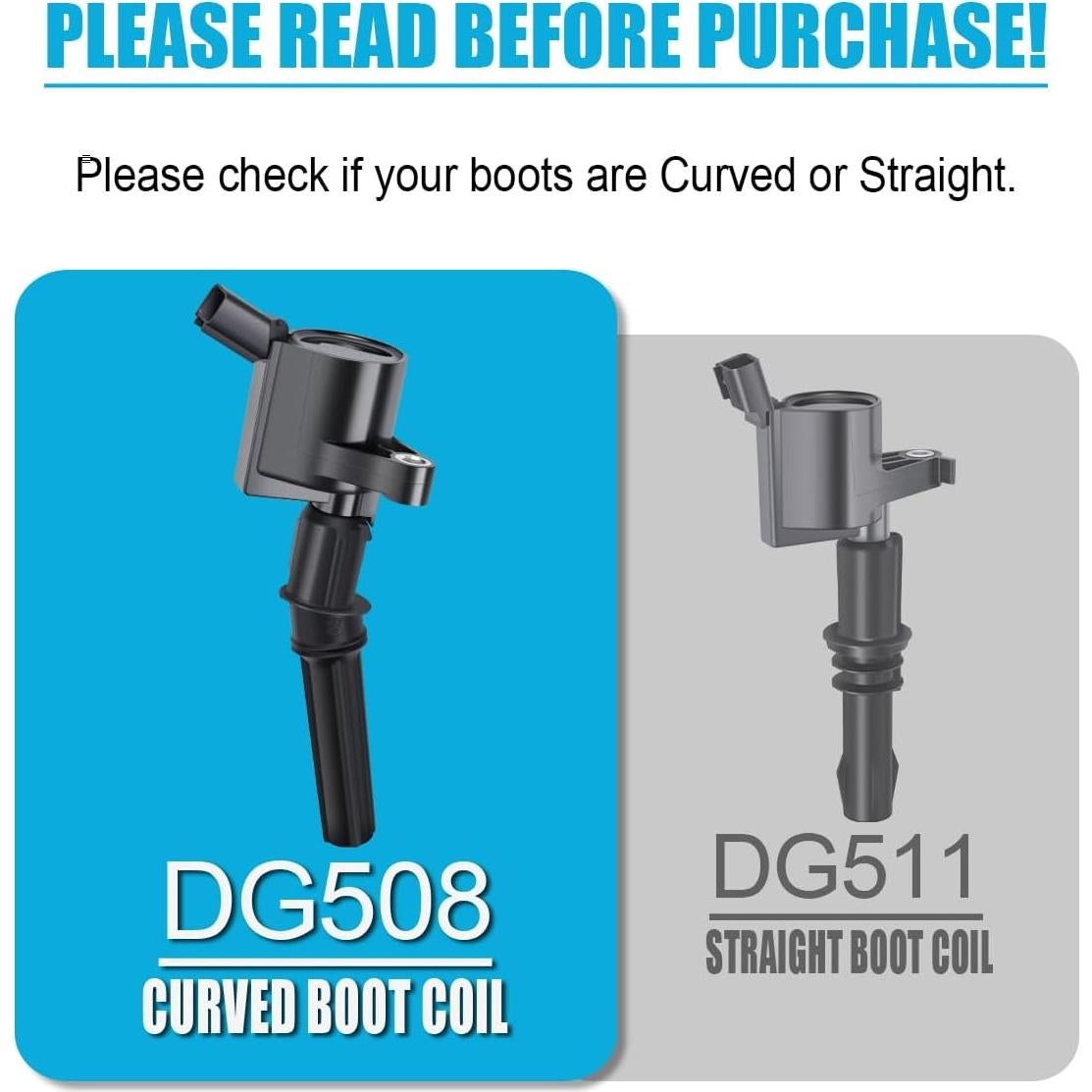 Juego de 8 Bobinas de Encendido MAS DG508 y Bujías Motorcraft SP493