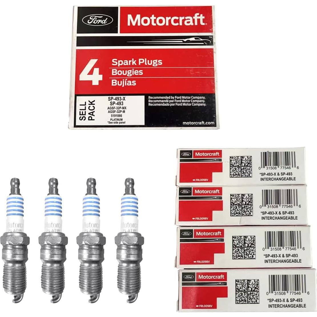 Juego de 8 Bobinas de Encendido MAS DG508 y Bujías Motorcraft SP493