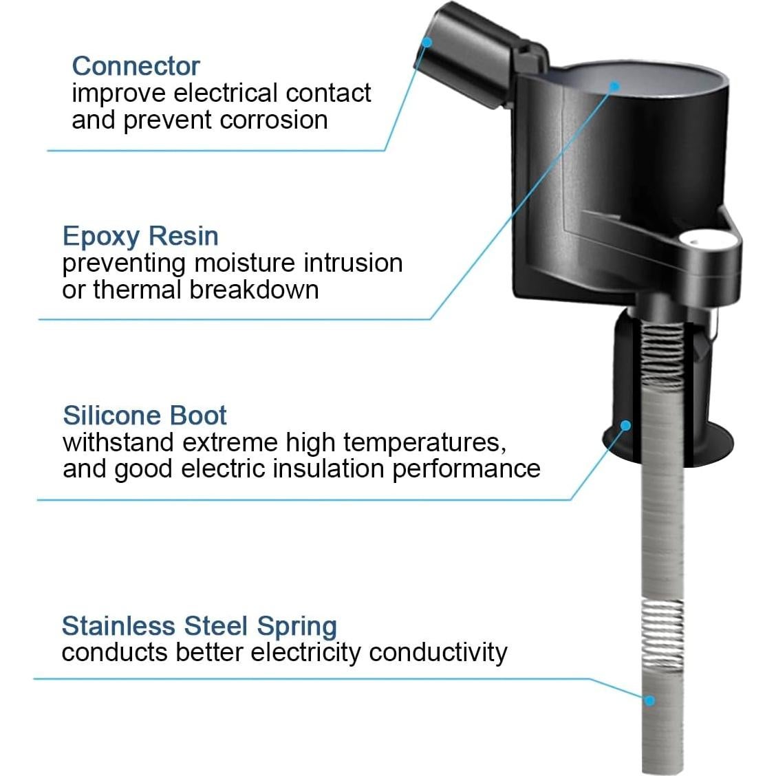 Juego de 8 Bobinas de Encendido MAS DG508 y Bujías Motorcraft SP493