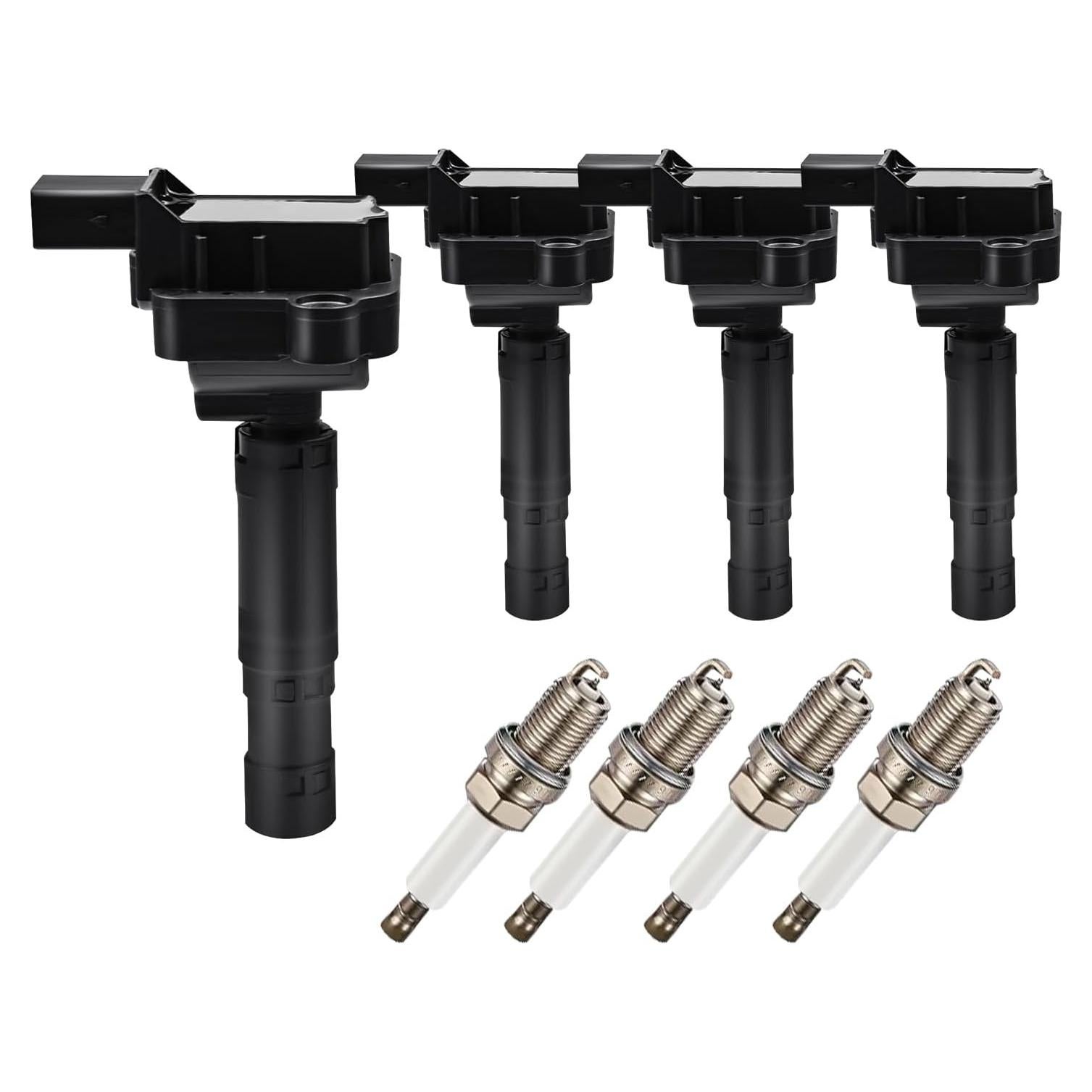 Bobinas de Encendido GAGOLCAR UF658 + Bujías Iridio (Juego de 4) - Compatible Mercedes-Benz