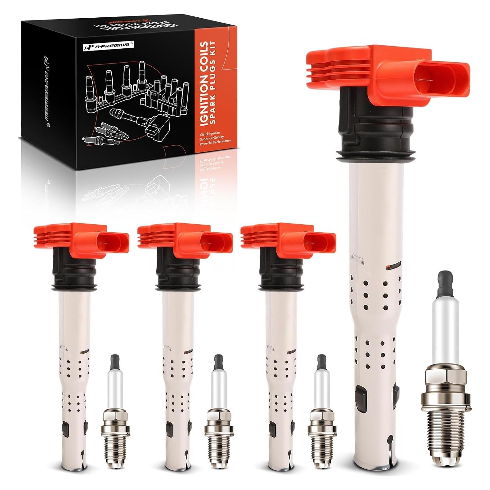 Juego de 8 Bobinas de Encendido y Bujías Iridio A-Premium