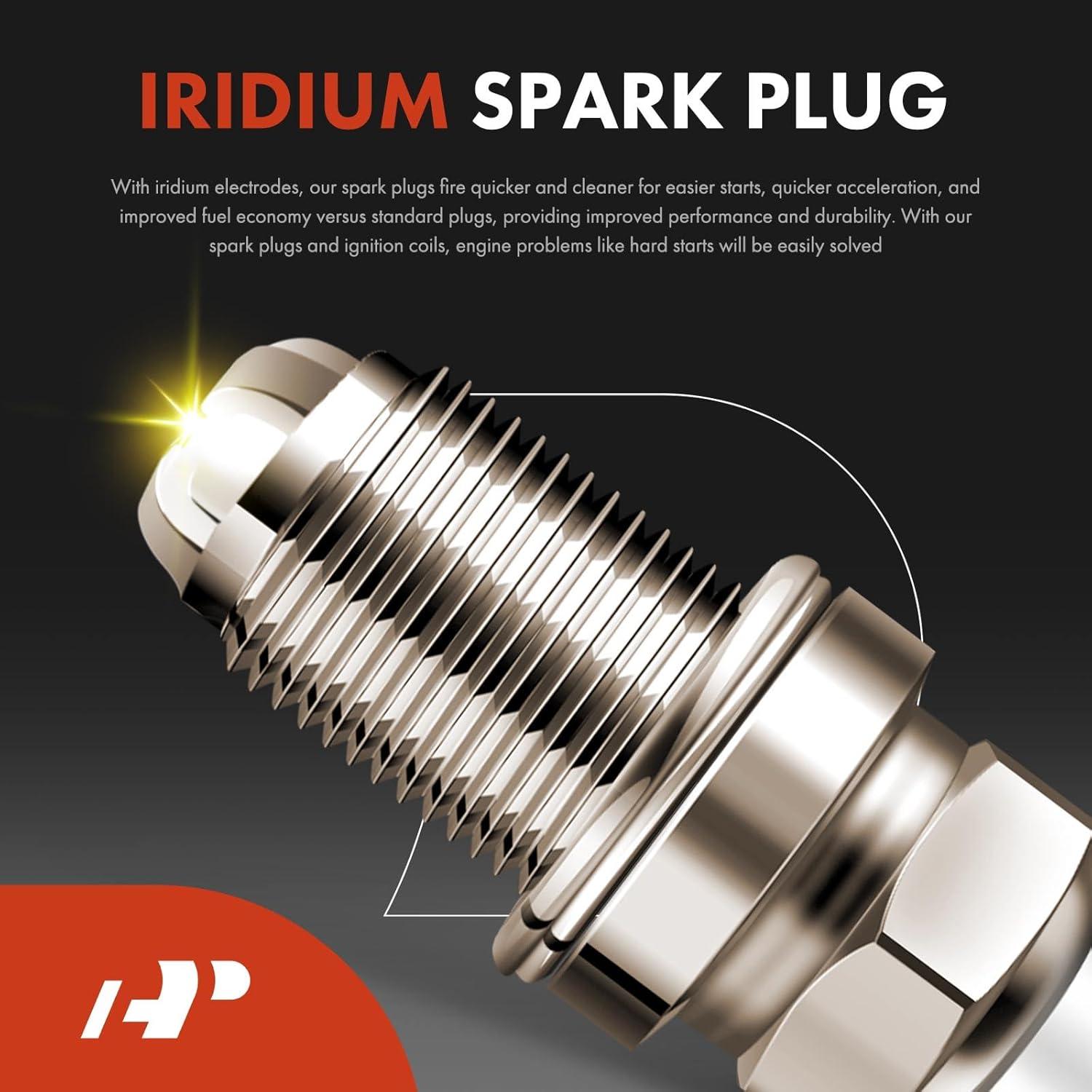 Juego de 8 Bobinas de Encendido y Bujías Iridio A-Premium