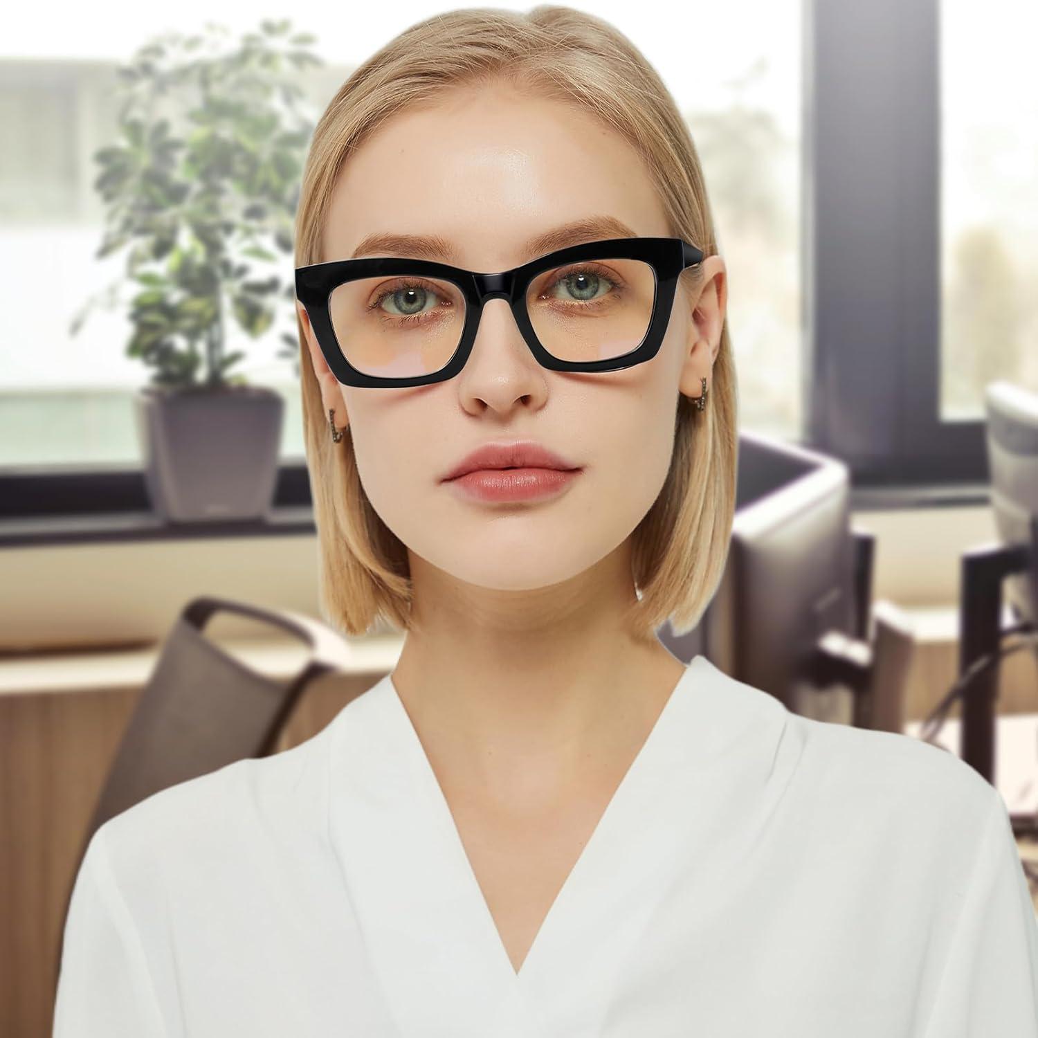 Gafas de Lectura ZOECENT Estilo Oprah 6 Piezas Bloqueo Luz Azul