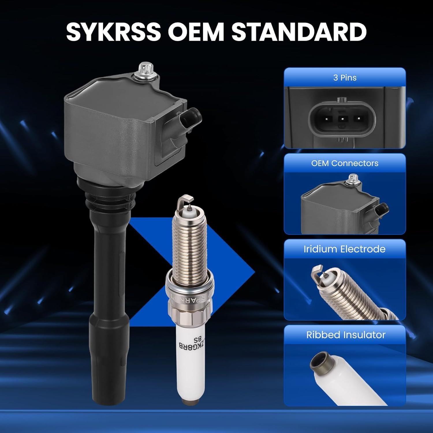 Kit de Bobinas de Encendido y Bujías SYKRSS para BMW y Mini