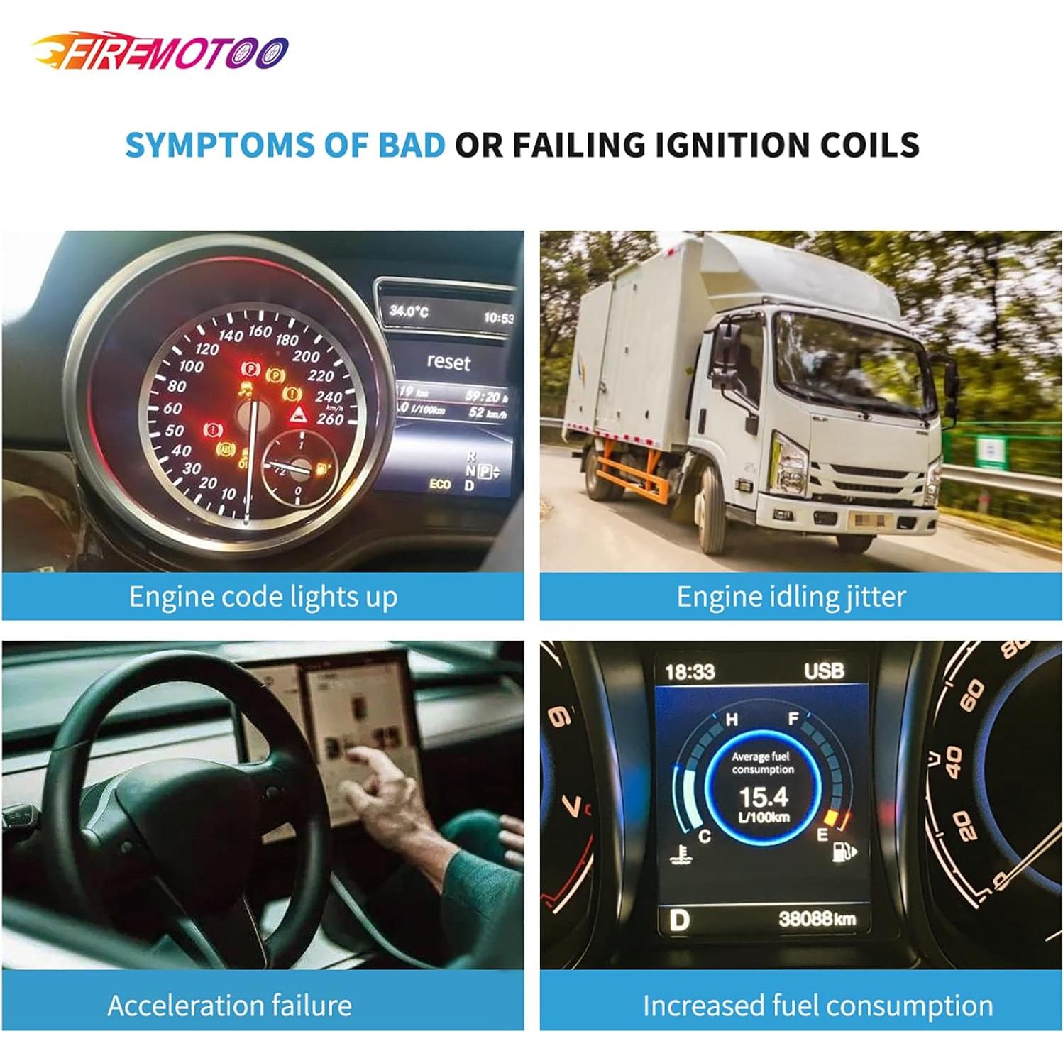 Bobinas de Encendido FIREMOTOO UF592 para BMW 325Ci 330Ci