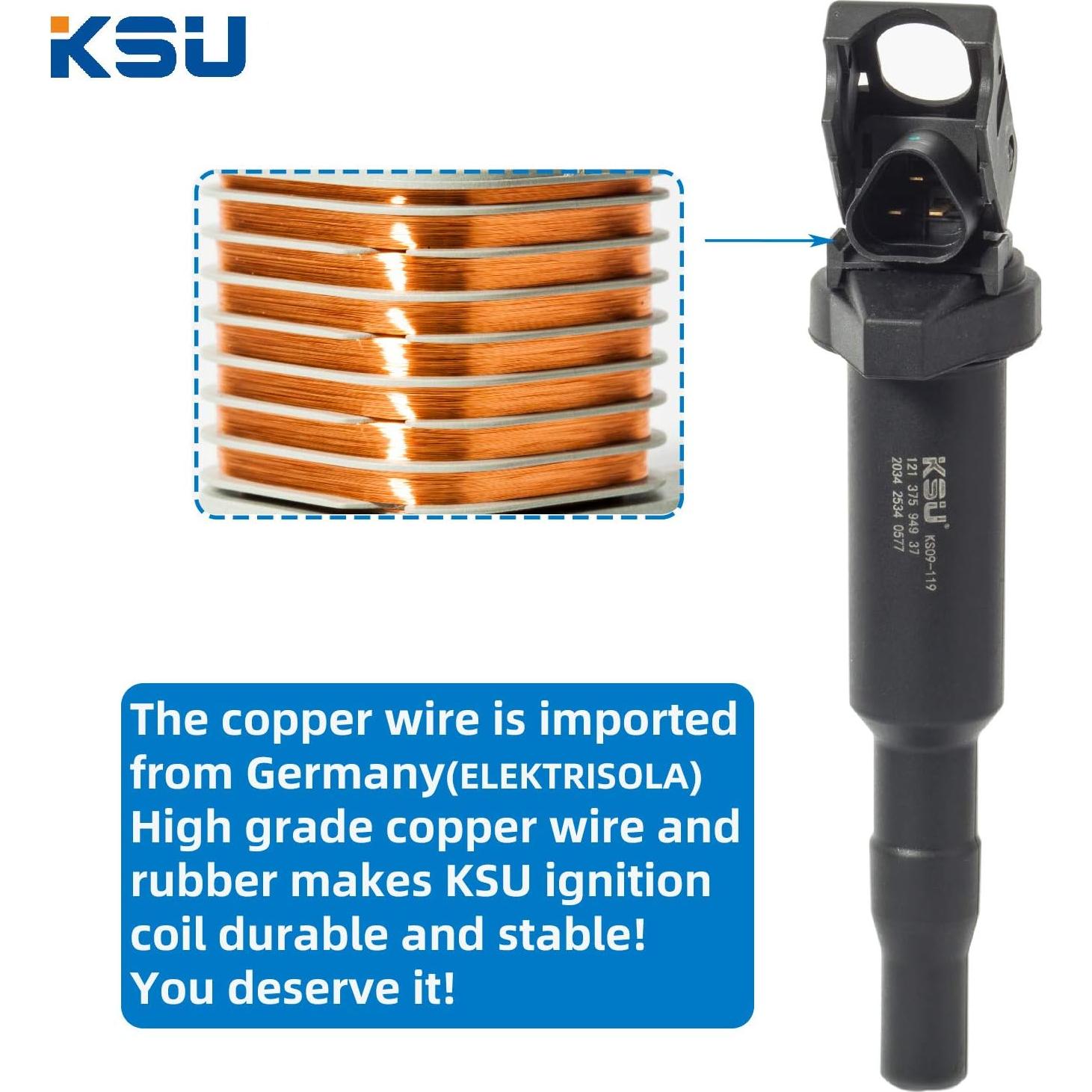 Bobina de Encendido KSU UF592 para BMW L4 Turbo 2.0L