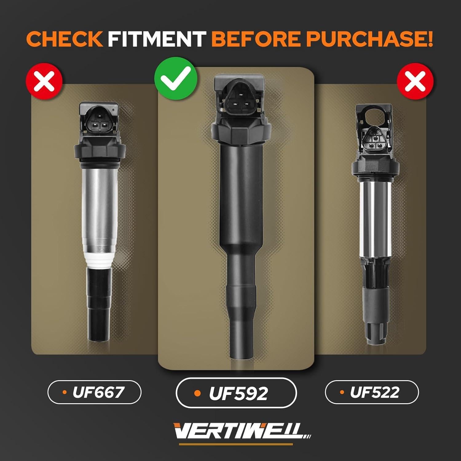 Juego de 6 Bobinas de Encendido y Bujías Platino Vertiwell