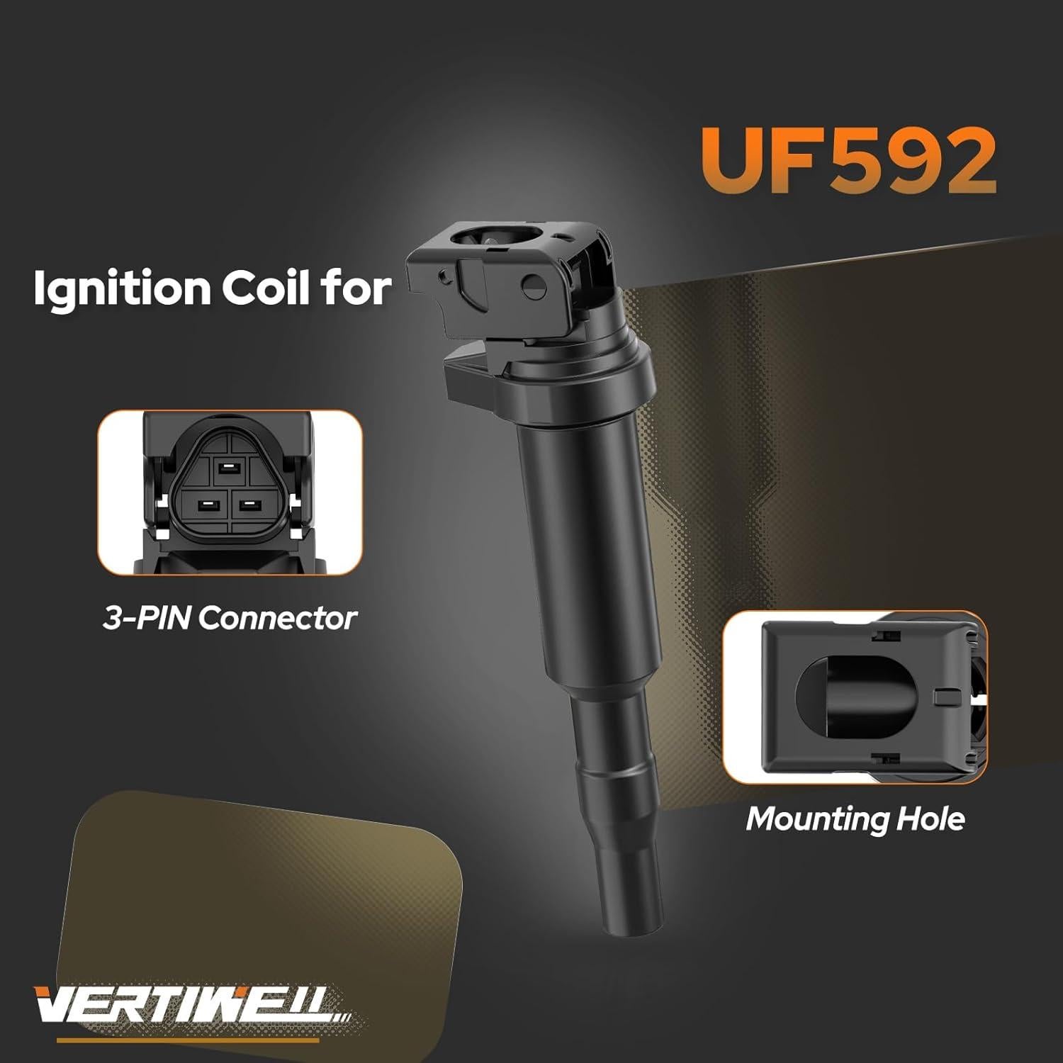 Juego de 6 Bobinas de Encendido y Bujías Platino Vertiwell