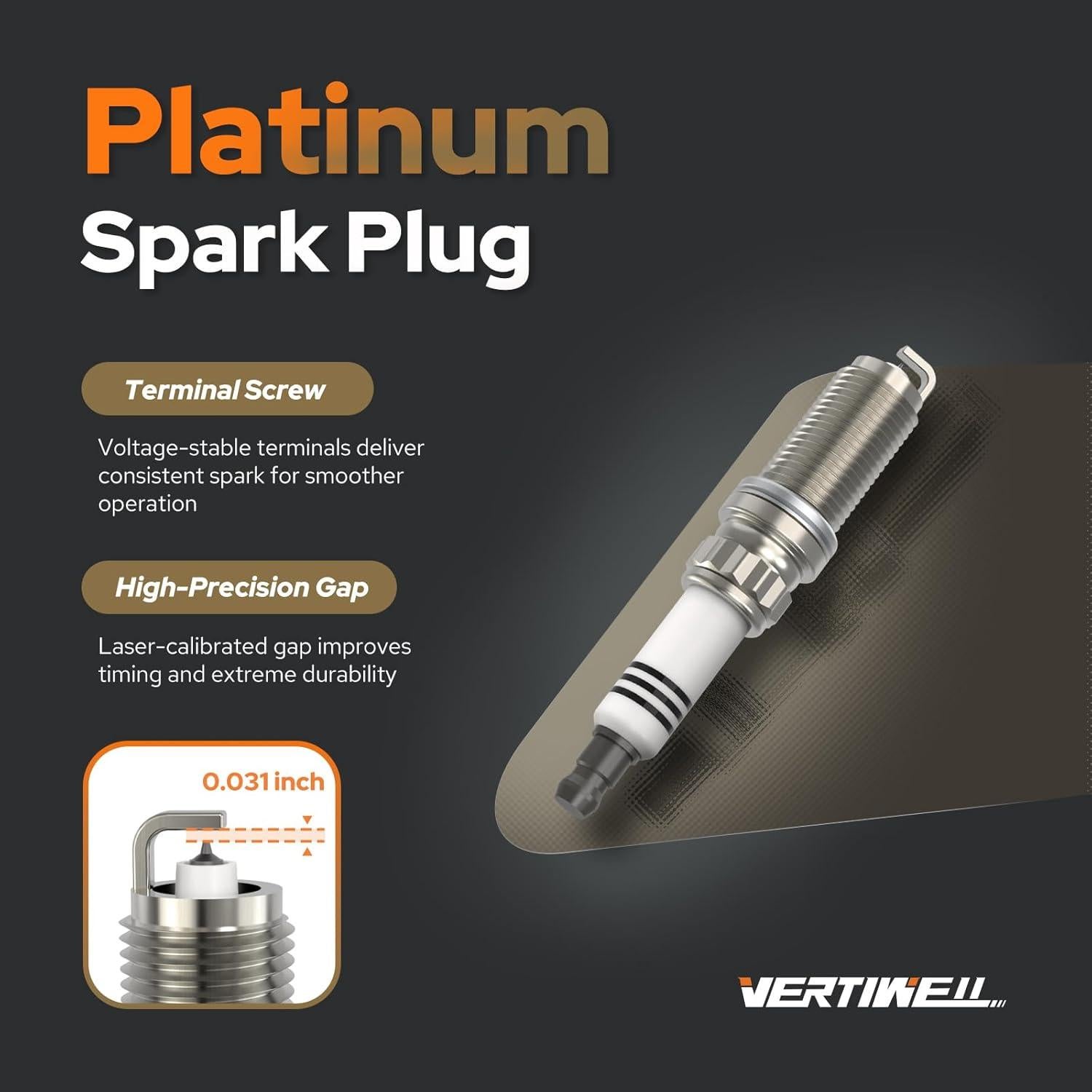 Juego de 6 Bobinas de Encendido y Bujías Platino Vertiwell