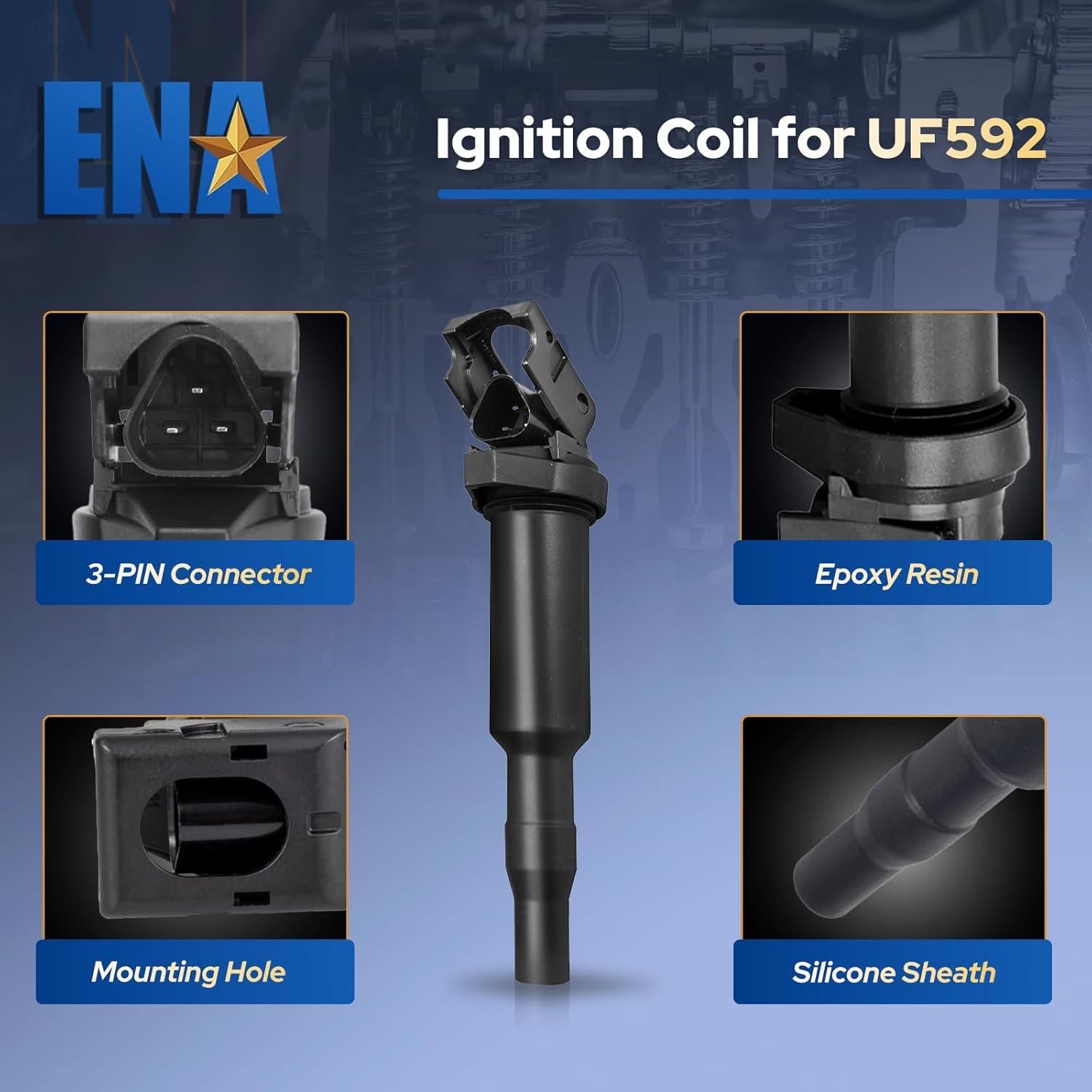 Juego de 6 Bobinas de Encendido ENA para BMW 128i 135i 335i