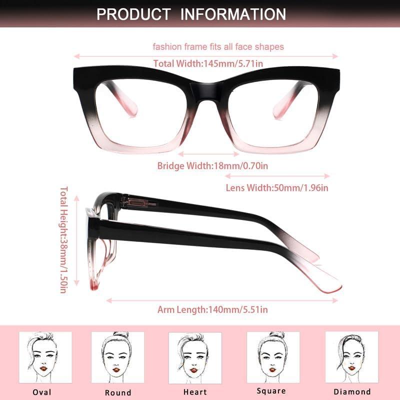 Paquete de 6 Gafas de Lectura ZOECENT con Bloqueo Luz Azul