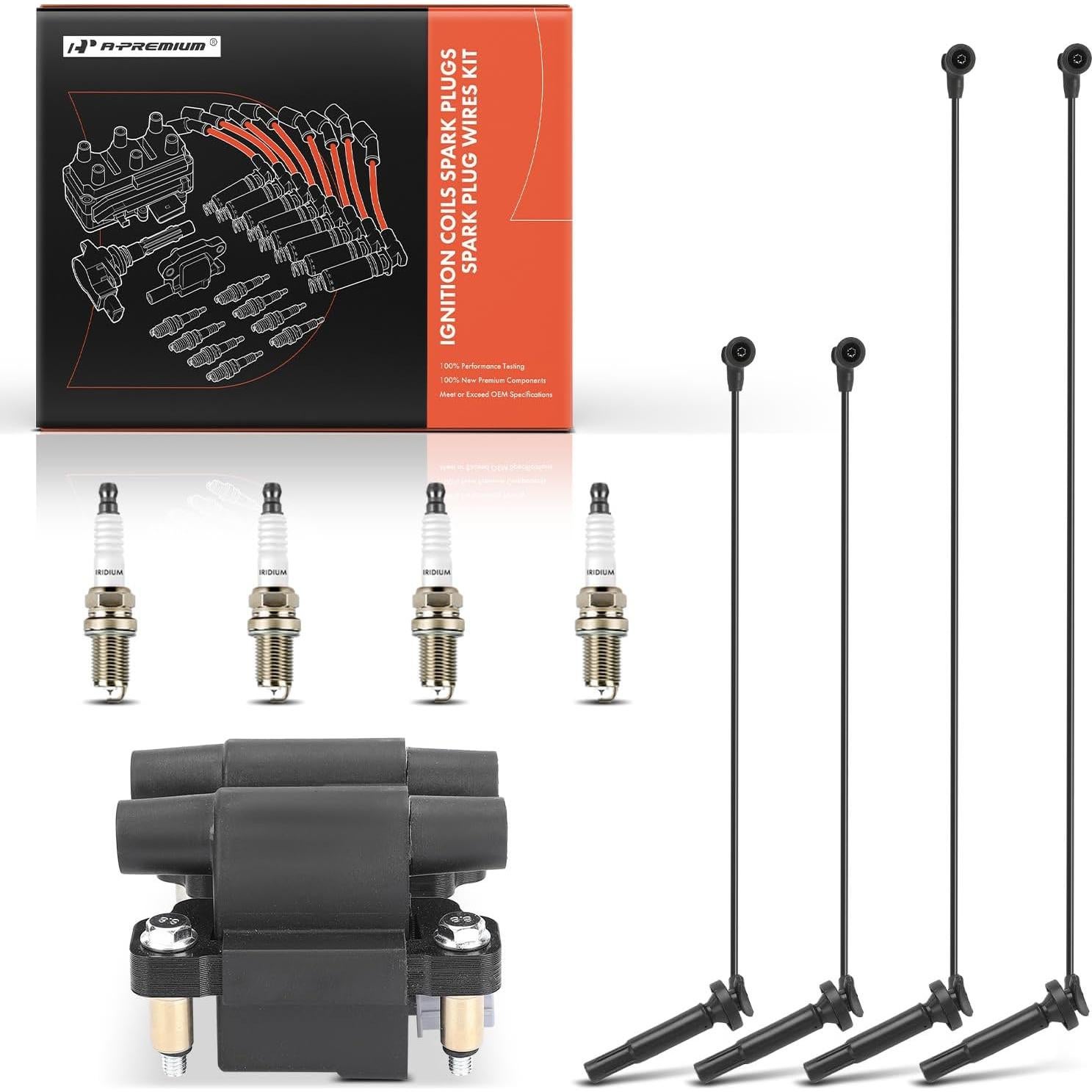Bobina de Encendido A-Premium con 4 Cables y 4 Bujías Iridio Subaru
